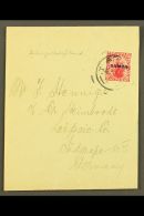 1921  Plain WRAPPER To Germany, Sent At 1d Rate, Apia 07.01.21 Postmark, Scarce Item. For More Images, Please... - Samoa (Staat)