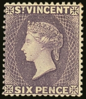 1885-93  6d Violet, SG 52, Fine Fresh Mint. For More Images, Please Visit... - St.Vincent (...-1979)
