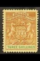 1892-94  3s Brown And Green, SG 25, Lightly Hinged Mint. A Beauty. For More Images, Please Visit... - Other & Unclassified