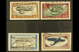 1933  (Sep) Air Wounded Airmen Fund Complete Imperf Set (Michel 228/31 B, SG 24B/46B), Superb Cds Used, Very... - Lettland