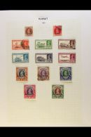 1939-1950 COMPLETE COLLECTION  On Leaves, All Different Mint & Used Stamps, Inc 1939 Set Mostly Mint, 1945... - Kuwait