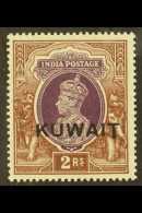 1939  2r Purple And Brown With The EXTENDED "T" Variety, SG 48a, Lightly Hinged Mint. Rare. For More Images,... - Kuwait