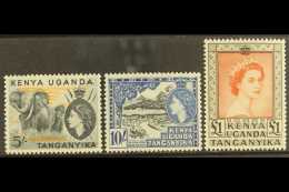 1954-59  5s, 10s And £1, SG 178/80, Never Hinged Mint. (3) For More Images, Please Visit... - Vide