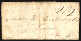 1817  (May) Entire Letter From Spanish Town To London, Showing Fair Strike Of "SPANISHTOWN/JA" And London Arrival... - Jamaica (...-1961)