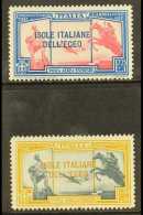 AEGEAN ISLANDS  1932 Garibaldi Air Express Set, Sassone 19/20, Very Fine Mint. Cat €240 (£200) (2... - Other & Unclassified