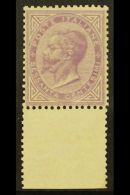 1863  60c Bright Lilac London Printing, Sassone L21, Never Hinged Mint With Sheet Margin At Base, Signed &... - Unclassified