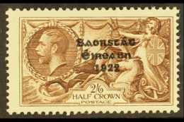 1935  2s6d Chocolate Re-engraved Seahorses Overprint (SG 99, Hibernian T75), Never Hinged Mint, Very Fresh. For... - Other & Unclassified