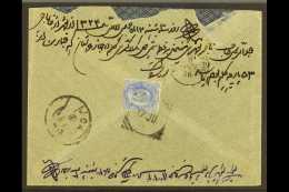 USED IN EGYPT  1906 (17th July) Envelope (some Small Faults To Flap) With "Busher" Violet Cachet And Native... - Altri & Non Classificati