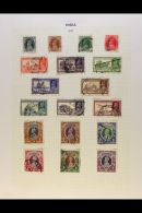 KGVI PERIOD COMPLETE  1937-1951 Mint Or Used COMPLETE BASIC RUN, SG 247 To SG 336. The 1937 25R KGVI Fine Mint,... - Sonstige & Ohne Zuordnung