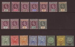 1902-11 KEVII MINT RANGE  On A Stock Card. Includes 1902 Set To 1s, 1904-06 ½d, 2d, 3d, 6d And 1s, 1906... - Grenada (...-1974)