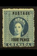 1881  4d Blue, Wmk Large Star, SG 23, Very Fine And Fresh Mint. Lovely Full Colour. For More Images, Please Visit... - Grenada (...-1974)