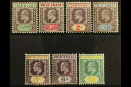 1904-06  (wmk Mult Crown CA) KEVII Set, SG 49/57, Very Fine Mint. (7 Stamps) For More Images, Please Visit... - Goldküste (...-1957)