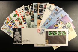 2000-2010 FIRST DAY COVER COLLECTION  Presented Chronologically In A Small Box. An ALL DIFFERENT, Highly Complete... - Gibraltar