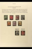 1886-1898 USED COLLECTION  In Hingeless Mounts On Leaves, Inc 1886-87 Set To 2½d, 1889 Surcharges Set,... - Gibraltar