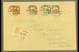 SOUTH WEST AFRICA  1905 (6 July) Registered Cover Addressed To Germany, Bearing 1901 3pf (x2), 5pf & 30pf... - Sonstige & Ohne Zuordnung