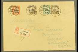 SOUTH WEST AFRICA  1905 (6 July) Registered Cover Addressed To Germany, Bearing 1901 3pf (x2), 5pf & 30pf... - Altri & Non Classificati