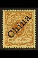 POST OFFICES IN CHINA  1898 (March-June) 3p Bistre-brown Overprint (Michel 1 Id, SG 1a), Fine Mint, Very Fresh,... - Other & Unclassified