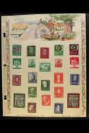 WEST GERMANY AND WEST BERLIN  1949-1957 Fine Mint Collection On Thirteen Beautifully Hand Painted Album Pages,... - Other & Unclassified