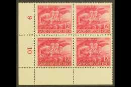 1945  12+8 (Pf) Home Guard With "Spot By K" Plate Flaw, Michel 908 II, In A Never Hinged Mint Lower Left Corner... - Sonstige & Ohne Zuordnung