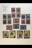 BELGIUM  1914-1916 FINE USED COLLECTION In Hingeless Mounts On Leaves, Inc 1914-16 Set Inc 1.25f On 1m (x2) &... - Other & Unclassified