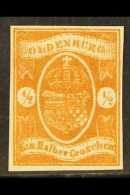 OLDENBURG  1861 ½g Chestnut SPERATI FORGERY Type A, Very Fine Unused No Gum As Produced, Four Margins,... - Other & Unclassified