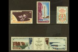 TAAF  1966-1968 SUPERB NEVER HINGED MINT GROUP, Comprising 1966 50f Satellite & 25f Communications And 1968... - Other & Unclassified