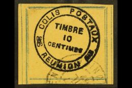 REUNION  PARCEL POST (Colis Postaux) 1898 10c Black / Orange (blue Frame), SG P12, Very Fine Used. For More... - Other & Unclassified