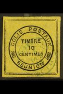 REUNION  PARCEL POST (Colis Postaux) 1890 10c Black / Yellow (black Frame), SG P11 / Yvert 1, Very Fine Used. For... - Other & Unclassified