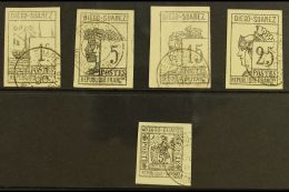 DIEGO SUAREZ  1890-91 IMPERF GROUP Inc 1890 Set Of 4 (Yv 6/9) & 1891 5c (Yv 10), Very Fine Used, Most With... - Sonstige & Ohne Zuordnung