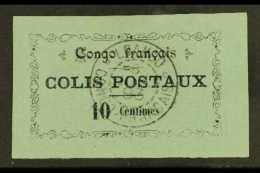 CONGO  PARCEL POST 1891 10c Black On Blue, Yvert 1 (SG P13), Very Fine Used With Fully Dated LOANGO Cds. For More... - Sonstige & Ohne Zuordnung