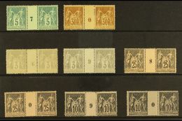 1896-1900 MILLESIME SELECTION  An ALL DIFFERENT Mint & Nhm Selection That Includes 5c (Yv 75) 1897, 30c (Yv... - Other & Unclassified