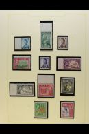 1954-1970 NEVER HINGED MINT COLLECTION  In Hingeless Mounts On Leaves, All Different, All Commemorative Issues As... - Fiji (...-1970)