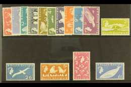 1963  South Georgia Definitives Original Complete Set, SG 1/15, Never Hinged Mint. (15 Stamps) For More Images,... - Falkland