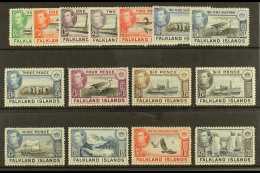 1938-50  Definitive Set Complete To 2s6d, SG 146/160, Fine Mint. (15 Stamps) For More Images, Please Visit... - Falkland