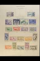 1937-52  All Different Fine Used Collection On Album Pages, Includes 1937 Coronation Set, 1938-49 Defin Range To... - Falkland Islands