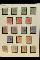 1912-1932 KGV FINE MINT  Comprises 1912-20 (wmk Mult Crown CA) All Values To 1s (4) Including Several Shades;... - Falkland Islands