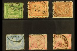 USED AT MASSAWA (ERITREA)  1867 - 1879 Range Of Pyramid Stamps Cancelled By Cds's Of The Egyptian PO At Massawa.... - 1866-1914 Ägypten Khediva