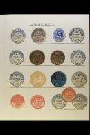 POSTAL SEALS  COLLECTION Of Circular Seals, Arranged Alphabetically On Album Pages, All Different, Some With Part... - Sonstige & Ohne Zuordnung