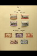 1914-1955 COLLECTION IN AN ALBUM  Mint And Used, Generally Fine/very Fine Condition. Note 1923-24 King Fuad Set... - Other & Unclassified