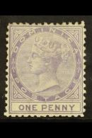 1874  1d Lilac Perf 12½, SG 1, Fine Mint For More Images, Please Visit... - Dominica (...-1978)