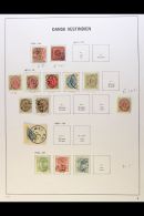 1855-1915 COLLECTION  On Pages, Inc 1855 3c & 1866 3c (both With 4 Margins) Used, 1873-1902 Perf... - Danish West Indies