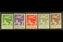 1925-29  Air Complete Set (SG 224/28, Facit 213/17, Michel 143/45 & 180/81), Very Fine Mint, 10o Showing... - Other & Unclassified