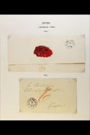 1846 - 1874 VERY FINE USED COLLECTION WITH COVERS  Highly Attractive Collection Written Up On Album Pages Incl... - Other & Unclassified
