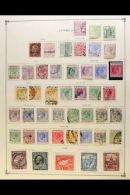 1880-1963 MINT AND USED COLLECTION  On Printed Pages. Note 1880 1d Plate 181 Used; Later QV Including 1892 4pi... - Other & Unclassified