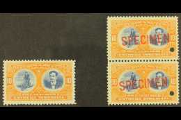 SPECIAL DELIVERY  1910 Zayas 10c Orange And Blue, Scott E4, Fine Mint, Plus A Vertical Pair Each Overprinted... - Other & Unclassified