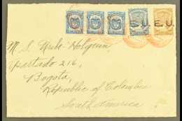 SCADTA  1923 (25 Nov) Cover From USA Addressed To Bogota, Bearing Colombia 3c (x3) And SCADTA 1923 30c & 60c... - Colombia