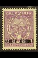 1932  40c Reddish Lilac Air "Correo Aereo" INVERTED OVERPRINT Variety (SG 418a, Sanabria 131a), Fine Mint, Very... - Colombia