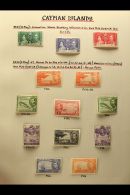 1937-90 SUPERB MINT COLLECTION WITH ADDITIONAL DEFINITIVE SHADES AND PERFS  A Beautifully Written Up Collection... - Cayman Islands