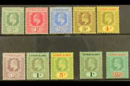1907-09  KEVII Complete Set, SG 25/34, Fine Mint, Very Fresh. (10 Stamps) For More Images, Please Visit... - Cayman Islands