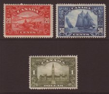 1929  20c Lake, 50c Blue & $1 Olive Green Pictorials, SG 283/85, Fine Mint, Tone Spot To 20c & $1 Does... - Other & Unclassified